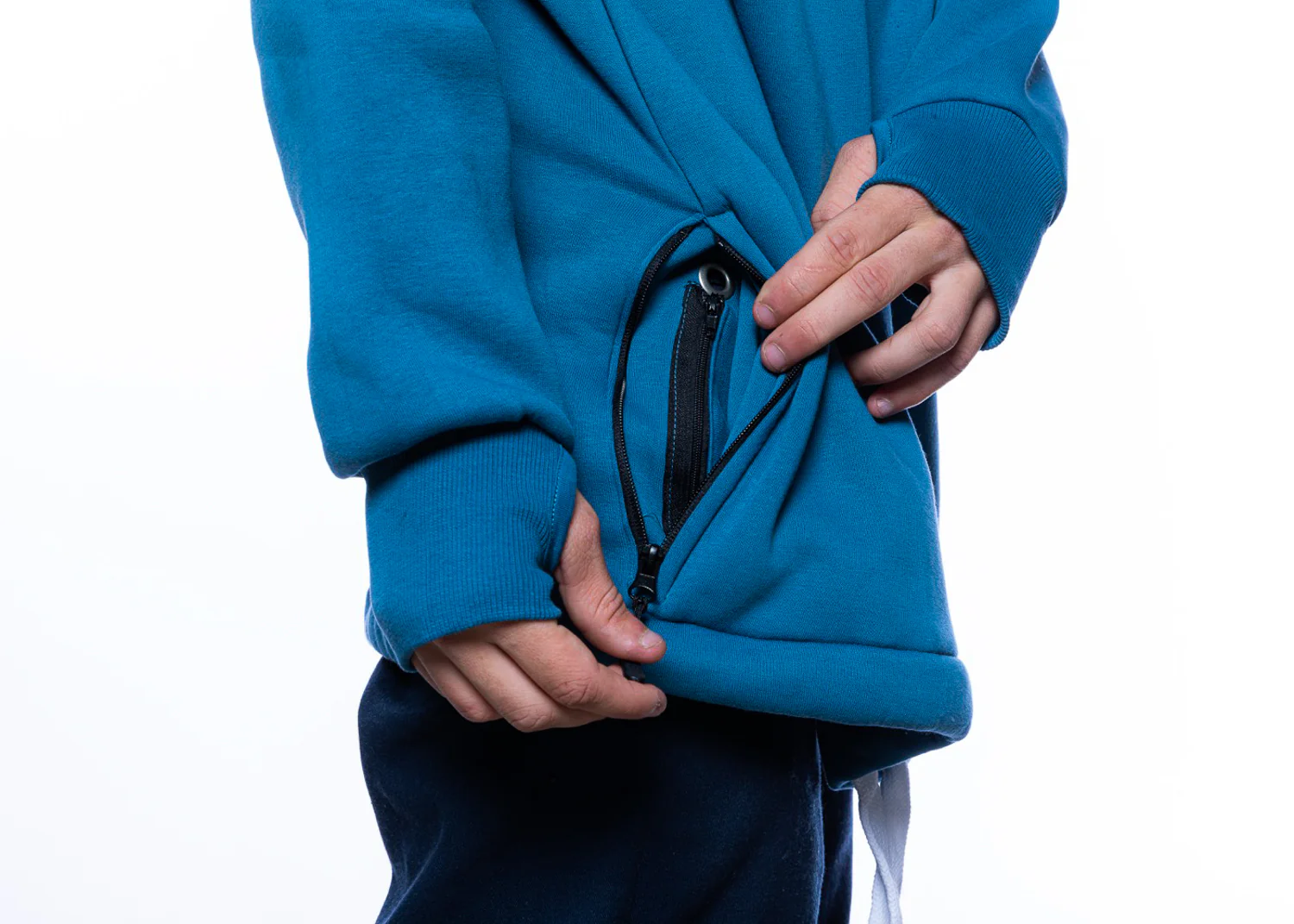 bro! chill n'shred hoodie (slate blue) - Image 10