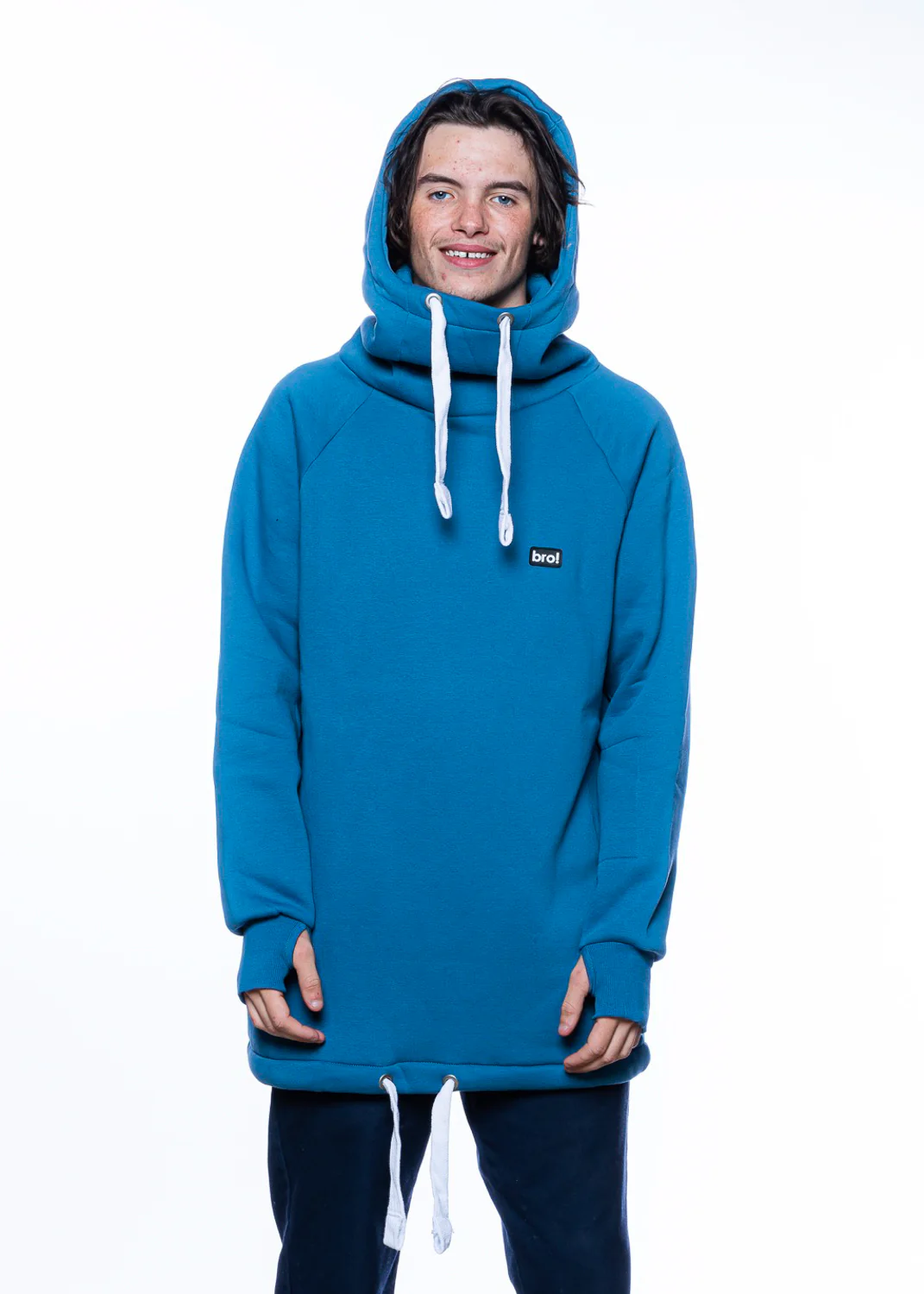 bro! chill n'shred hoodie (slate blue) - Image 3