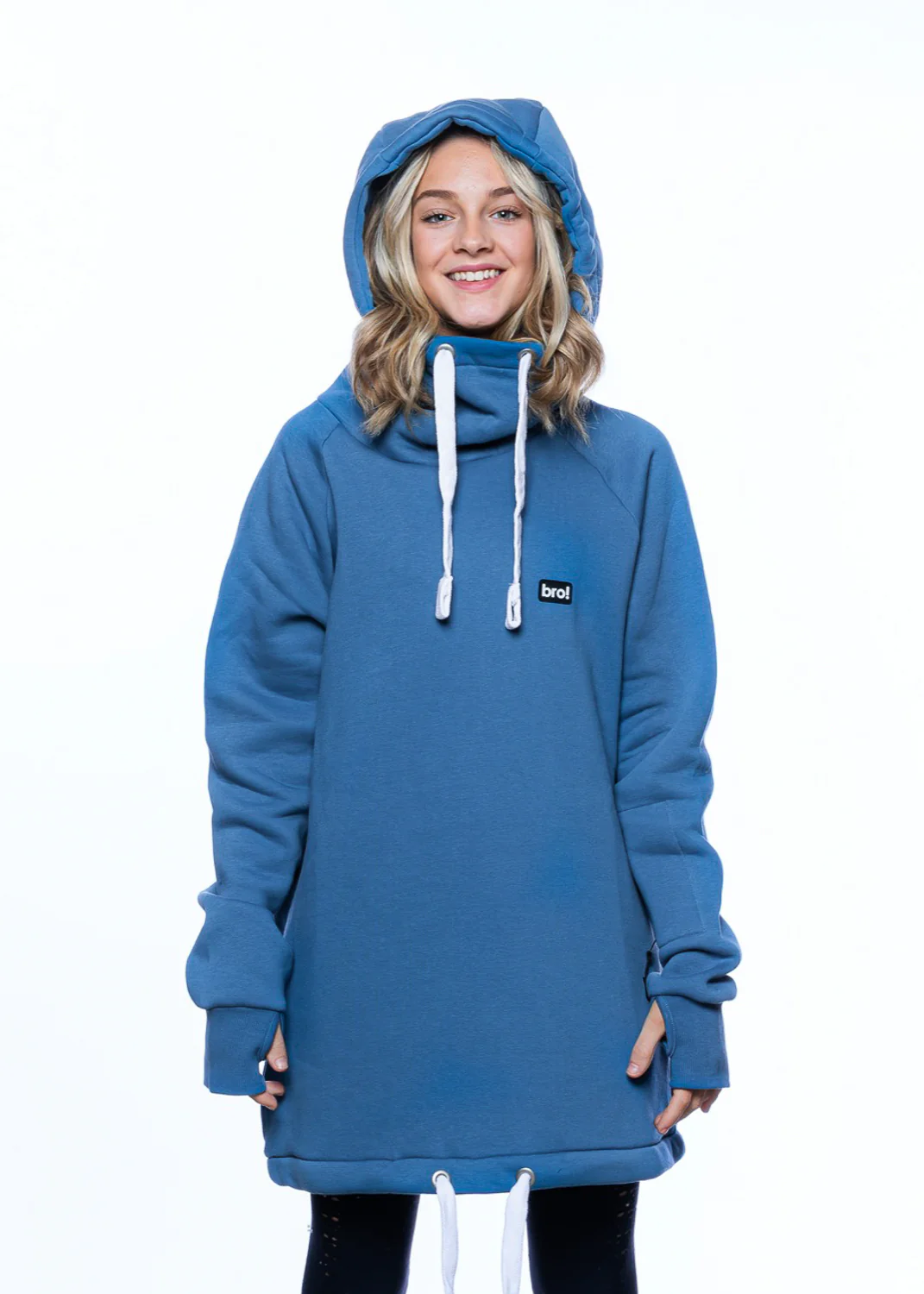 bro! chill n'shred hoodie (slate blue) - Image 5