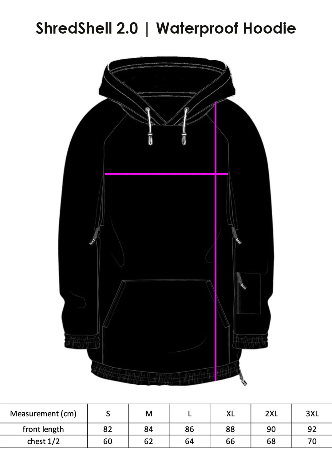 bro! ShredShell 2.0 | Waterproof Hoodie - Image 13