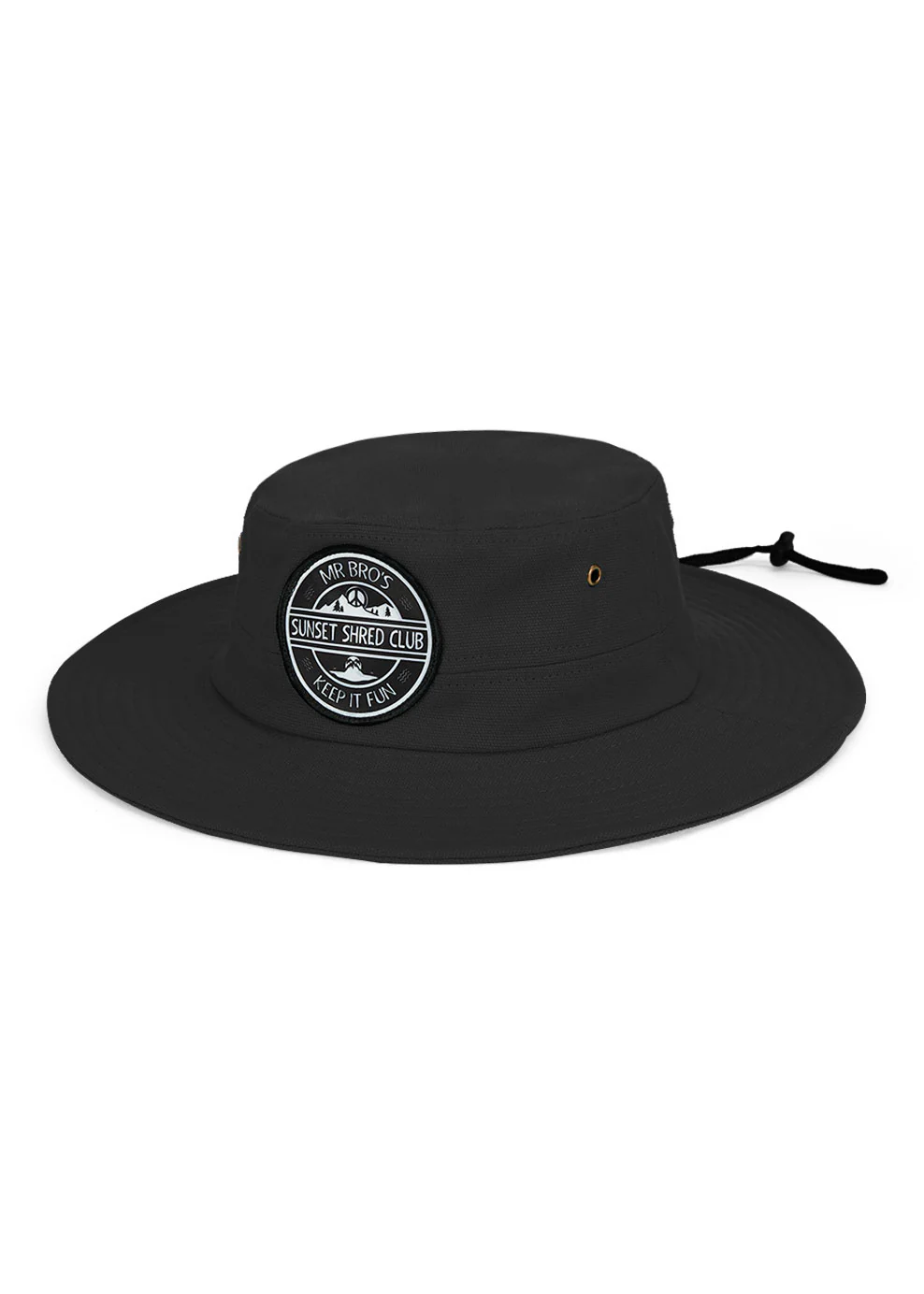 Sunset Shred Club Boonie (Black - Cotton Canvas) - Image 4